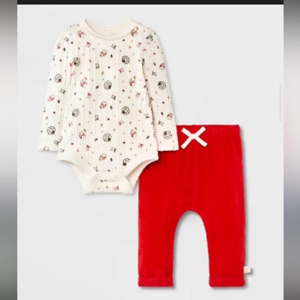 NEW Snoopy Kids Matching Set - White and Red With hats